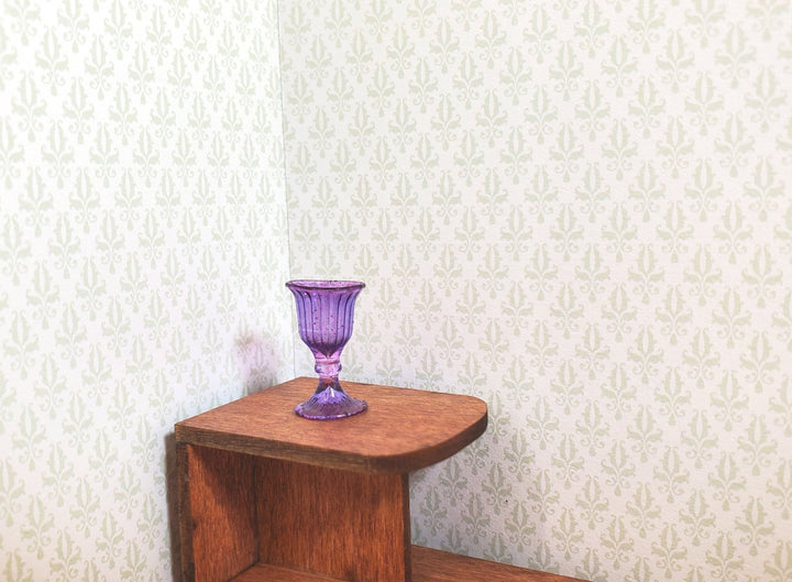 Dollhouse Purple Wine Glass 1:12 Scale Miniature Kitchen Drinks Dining - MiniatureCrush