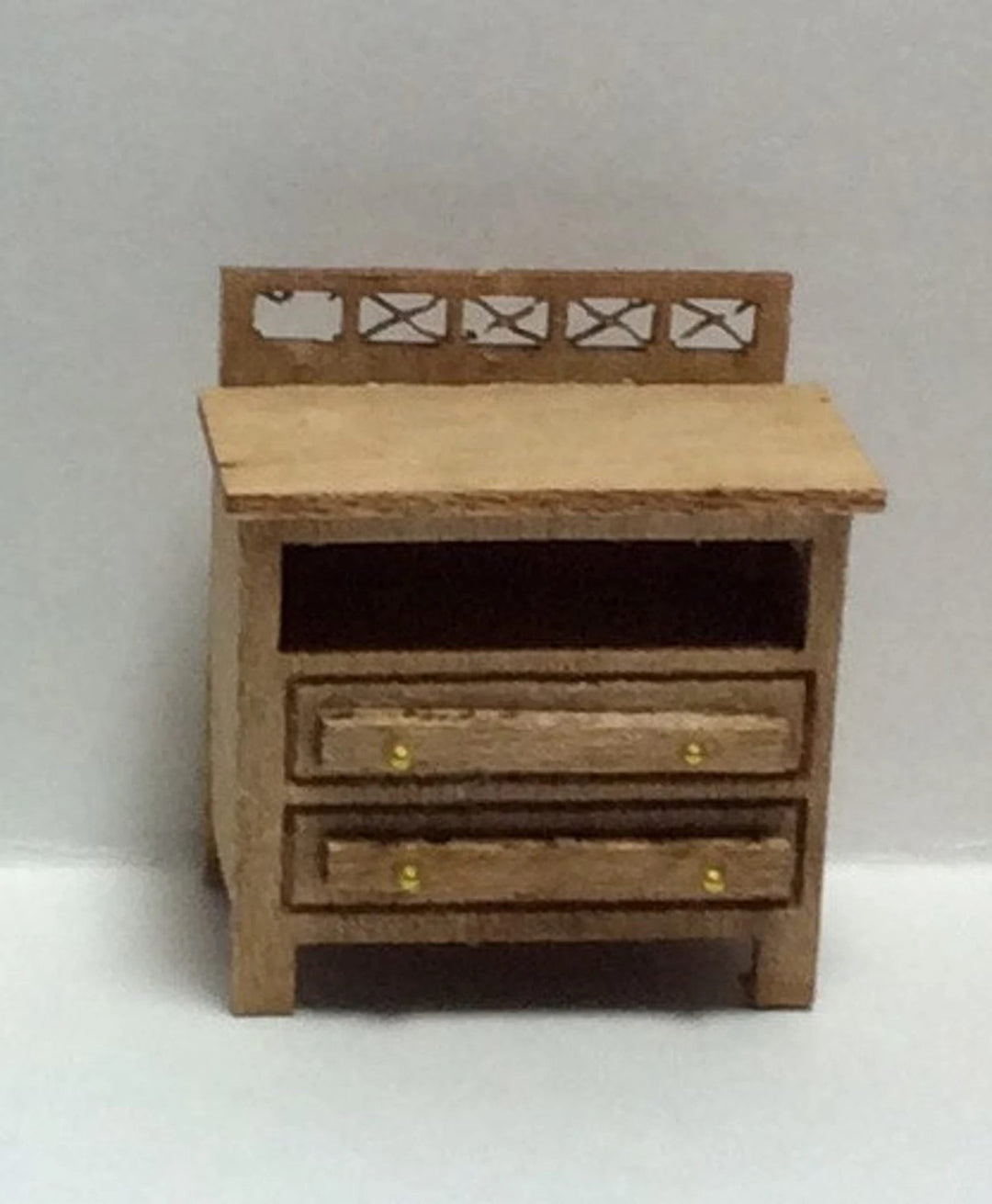 Dollhouse Quarter Scale Furniture KIT DIY Modern Style Bedroom Bed Dressers 1:48 - Miniature Crush