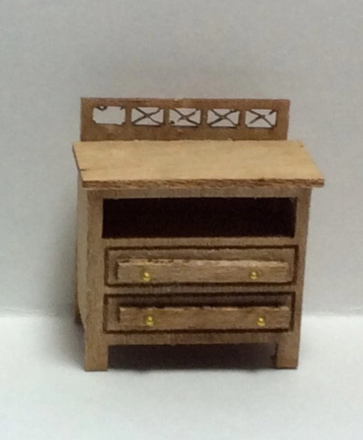 Dollhouse Quarter Scale Furniture KIT DIY Modern Style Bedroom Bed Dressers 1:48 - Miniature Crush