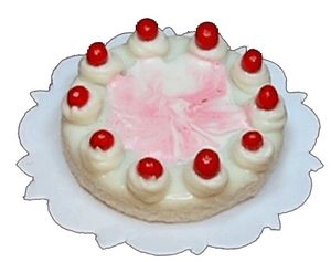 Dollhouse Raspberry Cheesecake 1:12 Scale Miniature Dessert Food Bakery - MiniatureCrush
