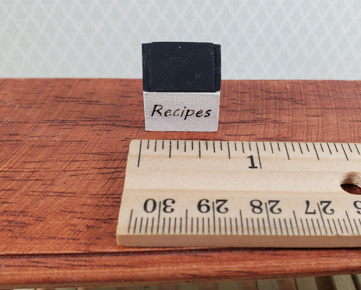 Dollhouse Recipe Box DIY Kit 1:12 Scale Miniature Kitchen Decor - Miniature Crush