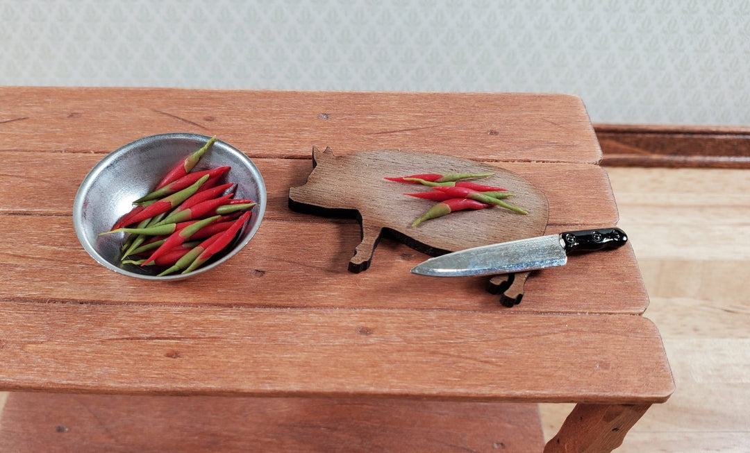 Dollhouse Red Chili Peppers Set of 25 Chilies 1:12 Scale Miniature Kitchen Food - Miniature Crush