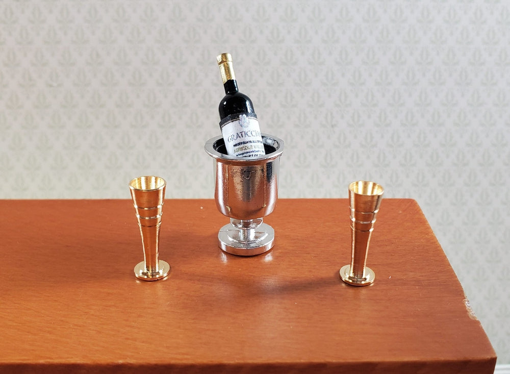 Dollhouse Red Italian Wine Bottle 1:12 Scale Miniature Kitchen Food & Drink - MiniatureCrush