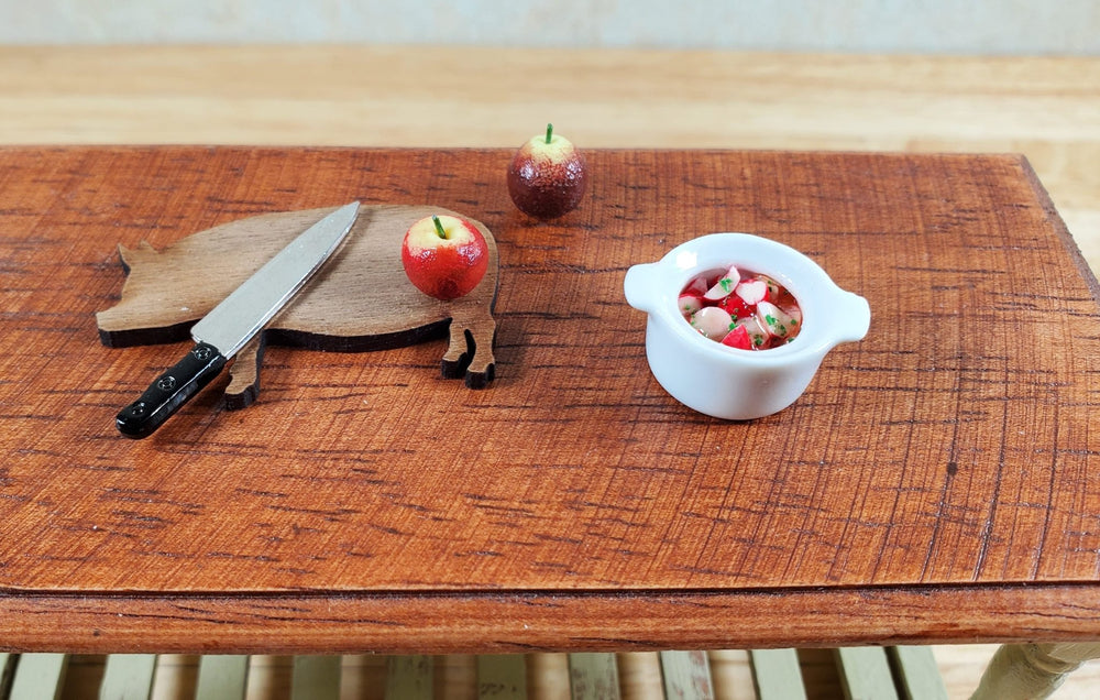 Dollhouse Red Potatoes with Parsley in a Cermaic Pot 1:12 Scale Miniature Food - MiniatureCrush