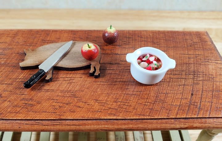 Dollhouse Red Potatoes with Parsley in a Cermaic Pot 1:12 Scale Miniature Food - MiniatureCrush