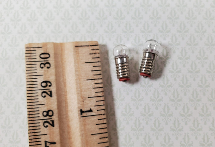 Dollhouse Replacement Bulbs Pea Style 4 piece 1:12 Scale for 12 Volt Lights - Miniature Crush