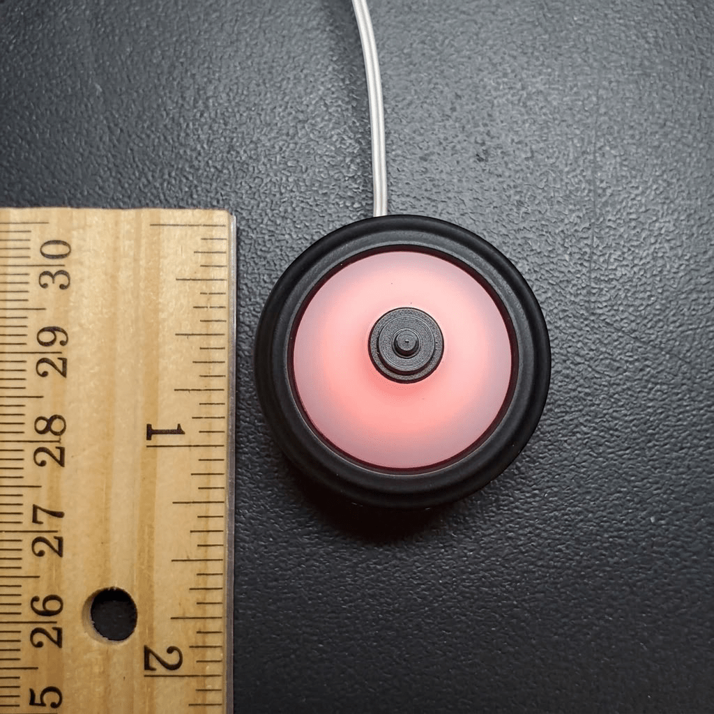 Dollhouse Round Ceiling Light Black 12 Volt Electric with Plug 1:12 Scale - MiniatureCrush