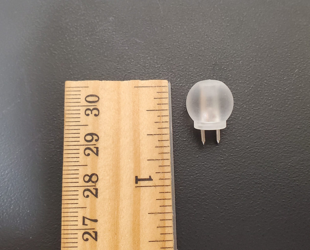Dollhouse Round Pin-In Ceiling Light Lighting Works with Tape Wire - MiniatureCrush