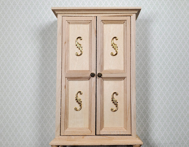 Dollhouse S Hook Shutter Dogs or Furniture Applique Scroll Ornament 1:12 Gold - MiniatureCrush