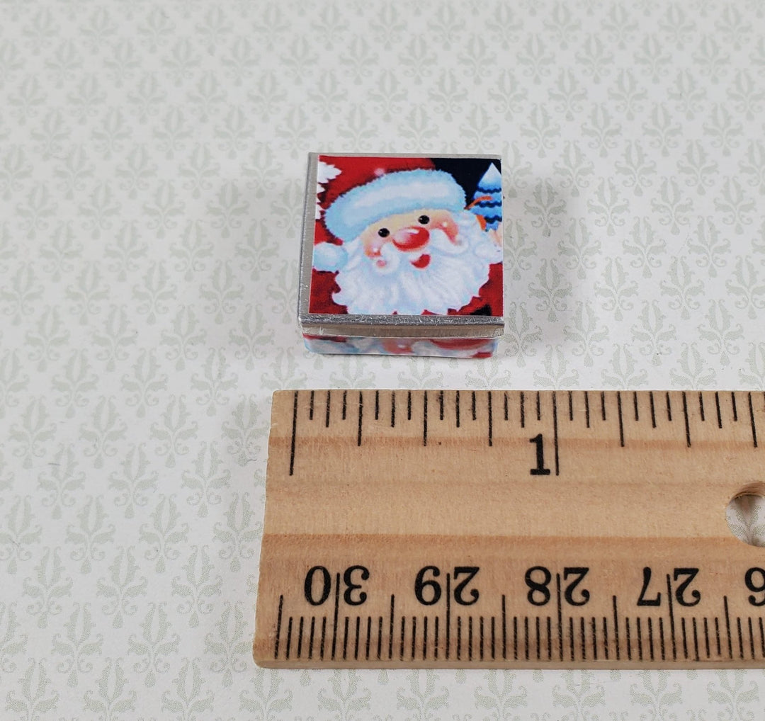 Dollhouse Santa Cookie Tin Empty 1:12 Scale Miniature - MiniatureCrush