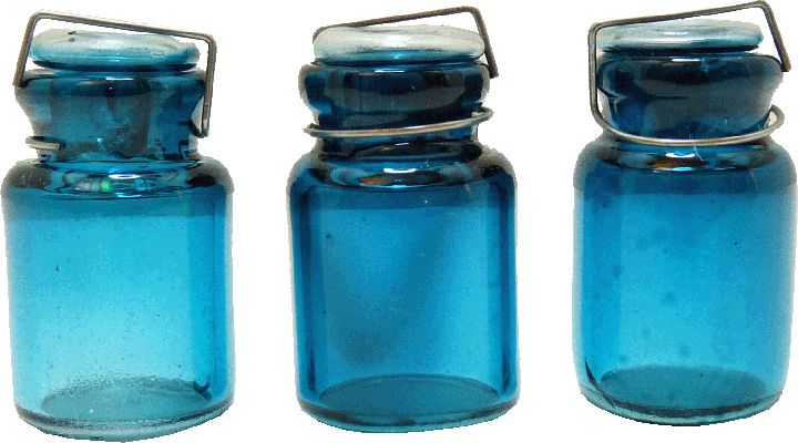 Dollhouse Set of 3 Large Glass Canning Jars 1:12 Scale Miniature Kitchen Decor - MiniatureCrush