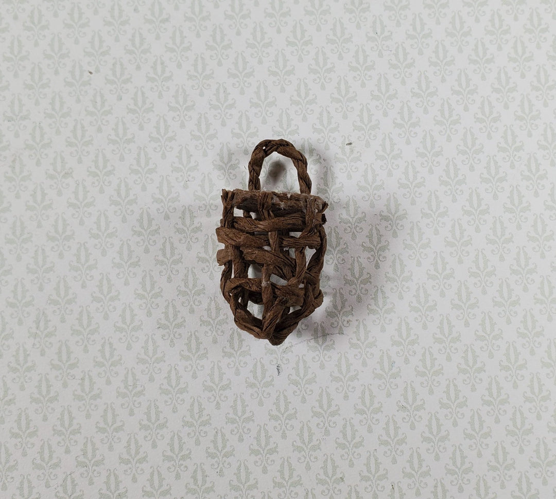 Dollhouse Shaker Twine Onion Basket 1:12 Scale Miniature Kitchen - MiniatureCrush