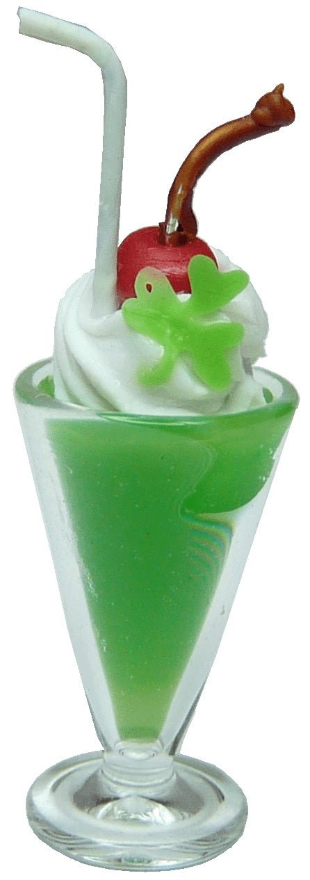 Dollhouse Shamrock Shake 1:12 Scale Miniature Food Dessert Kitchen - MiniatureCrush