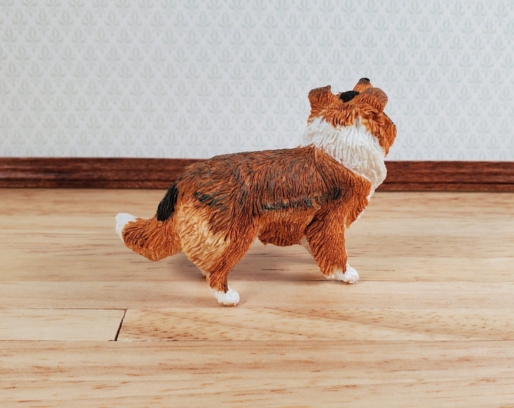 Dollhouse Sheltie Shetland Sheepdog Standing1:12 Scale Miniature Animal Pet - Miniature Crush