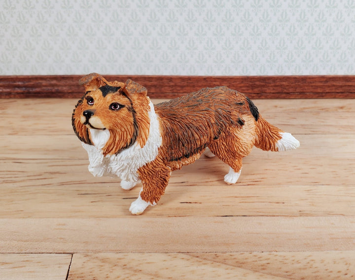 Dollhouse Sheltie Shetland Sheepdog Standing1:12 Scale Miniature Animal Pet - Miniature Crush