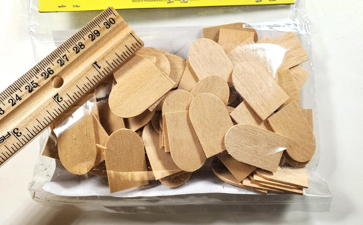 Dollhouse Shingles Fishscale 100 Pieces Light Wood 1:12 Scale Houseworks 7005 - MiniatureCrush
