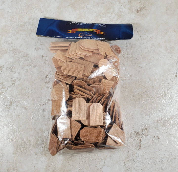 Dollhouse Shingles Small Bag Cedar Wood Square 250 pieces Alessio Miniatures - MiniatureCrush