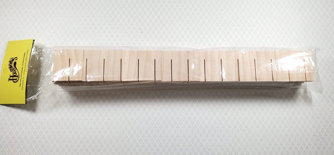 Dollhouse Shingles Wood Strips 12 pieces 12" long 1:12 Scale Miniature Roof - MiniatureCrush