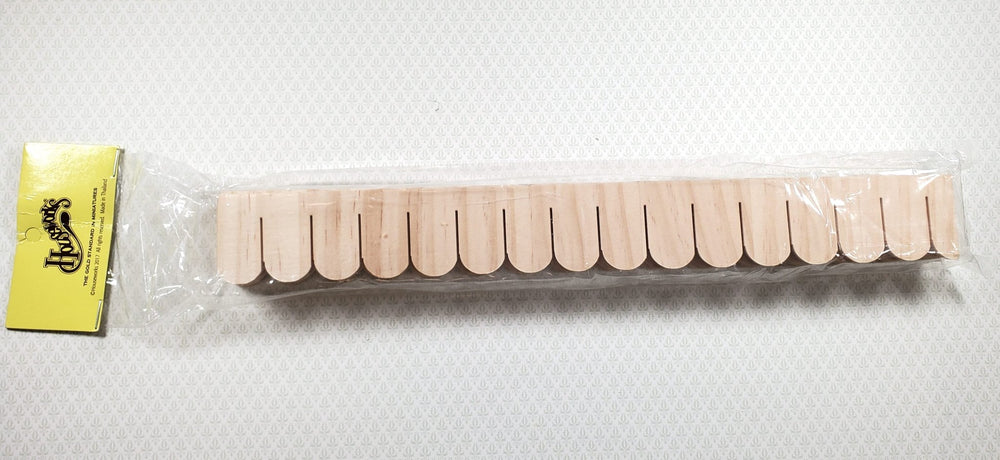 Dollhouse Shingles Wood Strips Fishscale 12 pieces 12" long 1:12 Scale Miniature - MiniatureCrush