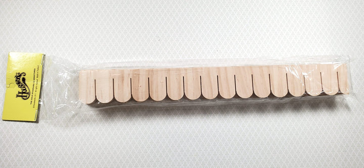 Dollhouse Shingles Wood Strips Fishscale 12 pieces 12" long 1:12 Scale Miniature - MiniatureCrush