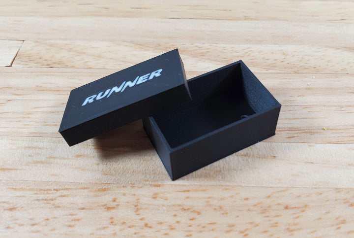 Dollhouse Shoe Box Black Running Tennis Empty 3D Printed 1:12 Scale Miniature - Miniature Crush