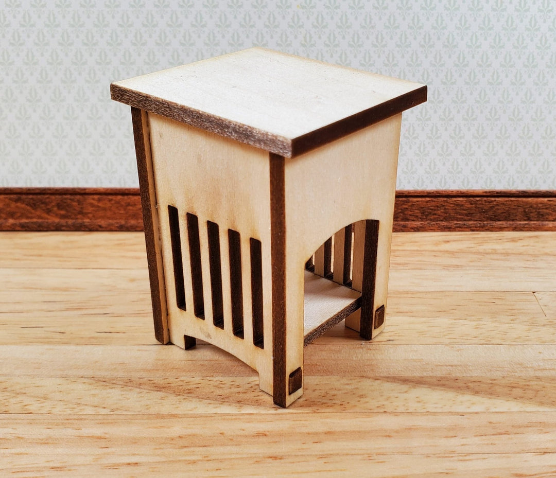 Dollhouse Side Table KIT Mission Prairie Style 1:12 Scale Miniature Furniture - Miniature Crush