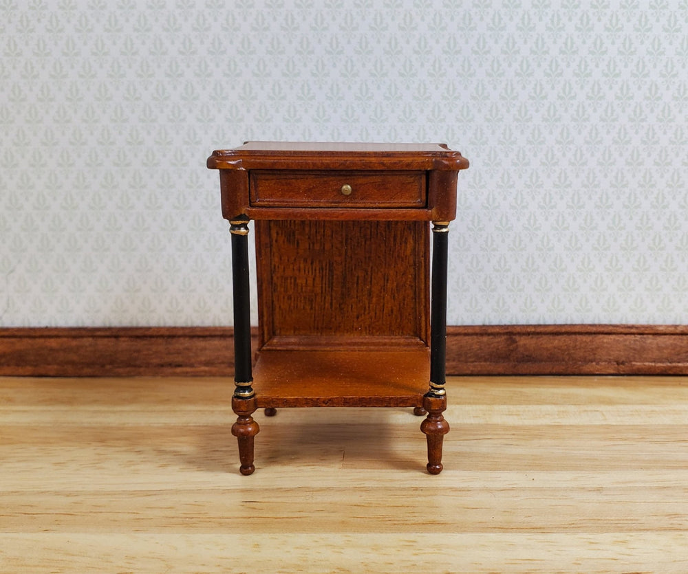 Dollhouse Side Table with Drawer Regency Style 1:12 Scale Hansson's Miniatures - MiniatureCrush