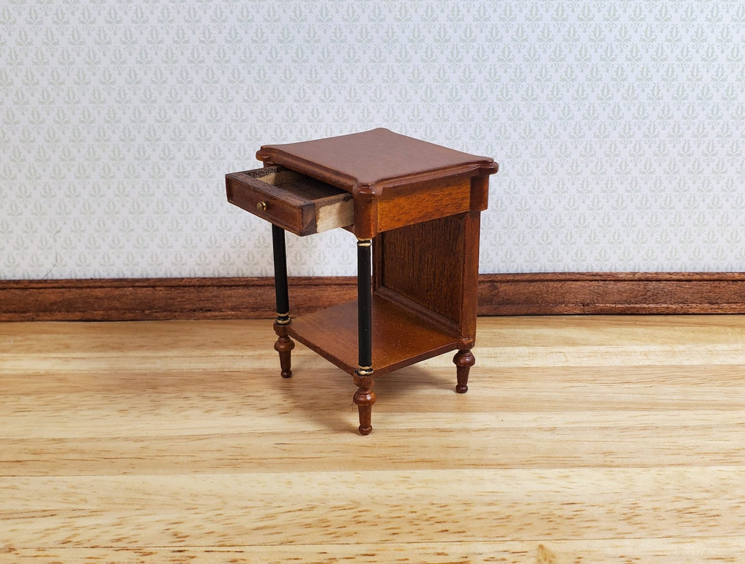 Dollhouse Side Table with Drawer Regency Style 1:12 Scale Hansson's Miniatures - MiniatureCrush