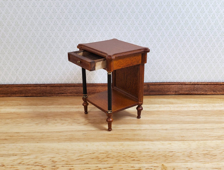 Dollhouse Side Table with Drawer Regency Style 1:12 Scale Hansson's Miniatures - MiniatureCrush