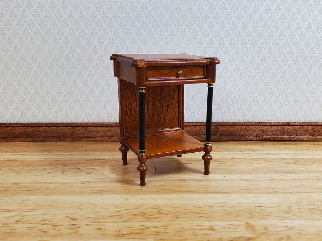 Dollhouse Side Table with Drawer Regency Style 1:12 Scale Hansson's Miniatures - MiniatureCrush