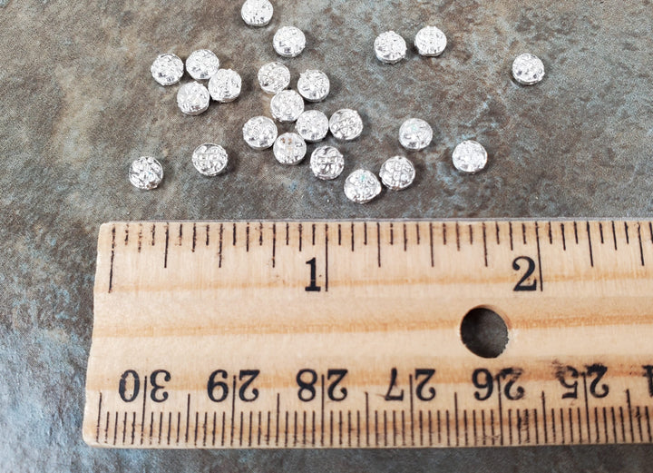 Dollhouse Silver Coins Metal x25 Pieces 1:12 Scale Miniature - MiniatureCrush