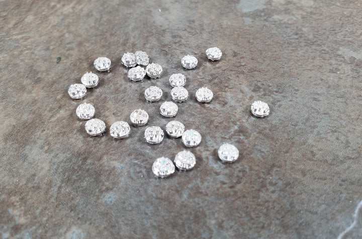 Dollhouse Silver Coins Metal x25 Pieces 1:12 Scale Miniature - MiniatureCrush