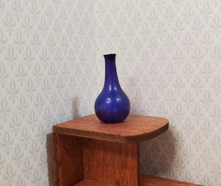 Dollhouse Small Blue Onion Jar or Vase 1:12 Scale Miniature - MiniatureCrush