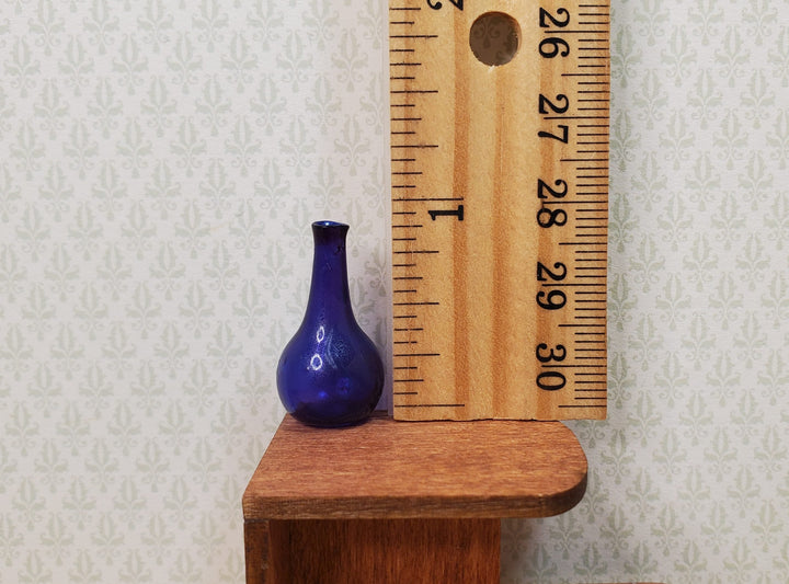 Dollhouse Small Blue Onion Jar or Vase 1:12 Scale Miniature - MiniatureCrush