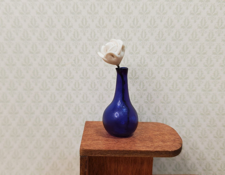 Dollhouse Small Blue Onion Jar or Vase 1:12 Scale Miniature - MiniatureCrush
