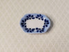 Dollhouse Small Blue Patterned Ceramic Platter 1:12 Scale Miniature