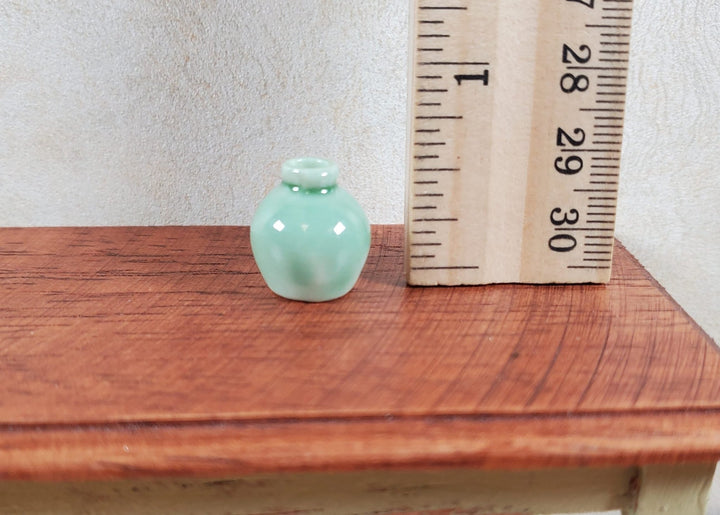 Dollhouse Small Ceramic Vase or Jug Green1:12 Scale Miniature - MiniatureCrush