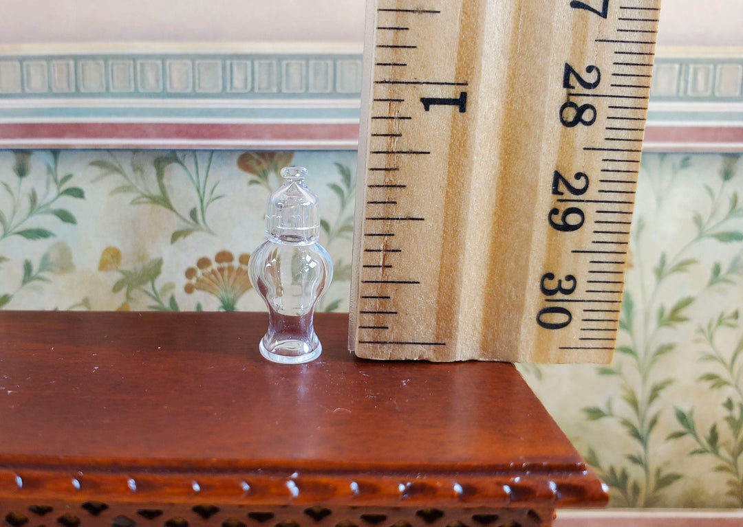 Dollhouse Small Clear Capped Jar Empty 1:12 Scale Miniature - MiniatureCrush
