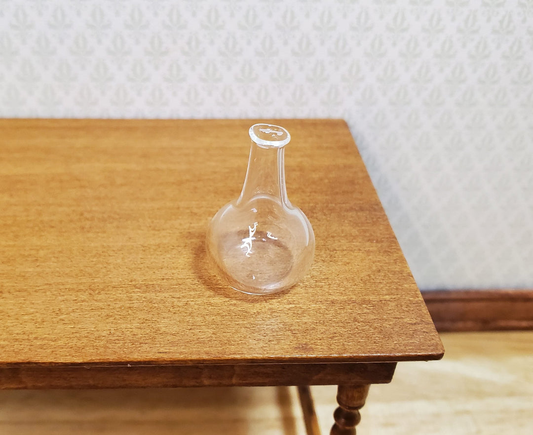 Dollhouse Small Clear Glass Jar or Vase 1:12 Scale Miniature Decor - MiniatureCrush
