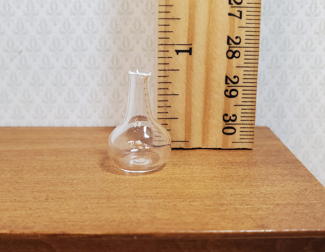 Dollhouse Small Clear Glass Jar or Vase 1:12 Scale Miniature Decor - MiniatureCrush