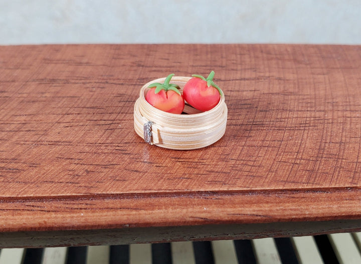 Dollhouse Small Dim Sum Steamer Basket 1:12 Scale Miniature - MiniatureCrush
