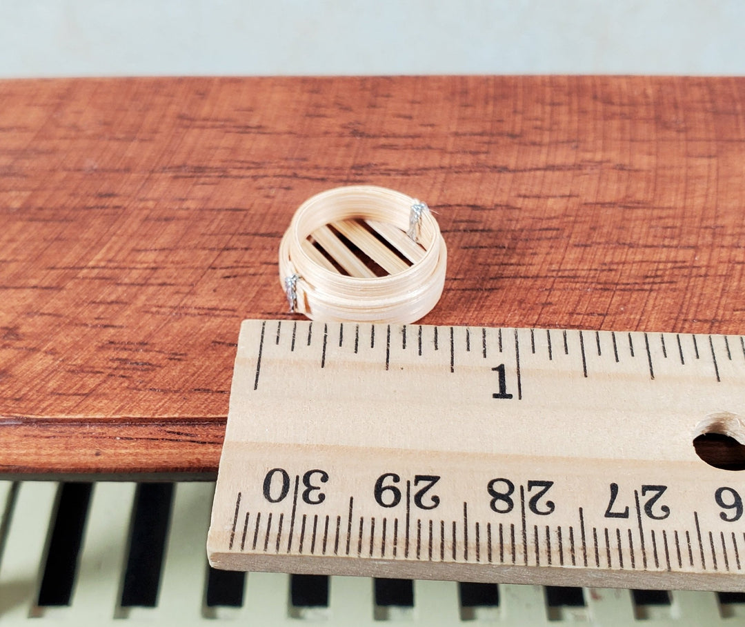 Dollhouse Small Dim Sum Steamer Basket 1:12 Scale Miniature - MiniatureCrush