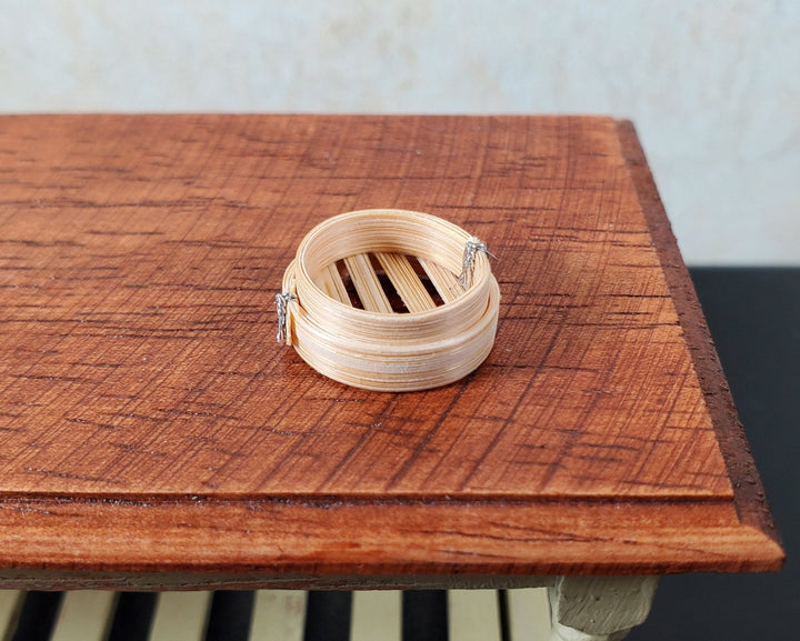 Dollhouse Small Dim Sum Steamer Basket 1:12 Scale Miniature - MiniatureCrush