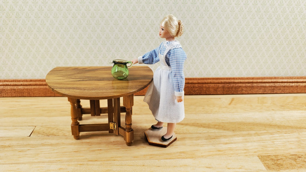 Dollhouse Small Green Glass Pitcher 1:12 Scale Miniature Kitchen - MiniatureCrush