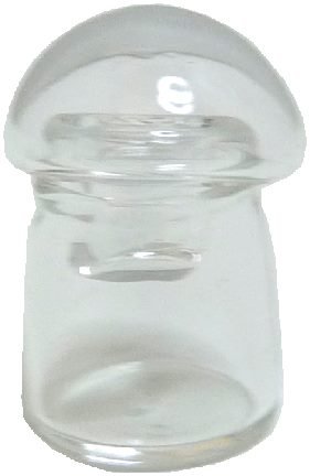 Dollhouse Small Mushroom Jar Clear Removable Lid 1:12 Scale Miniature - MiniatureCrush