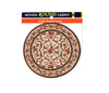Dollhouse Small Round Rug Fabric Floral Use in 1:12 or 1:24 Scales 4.25