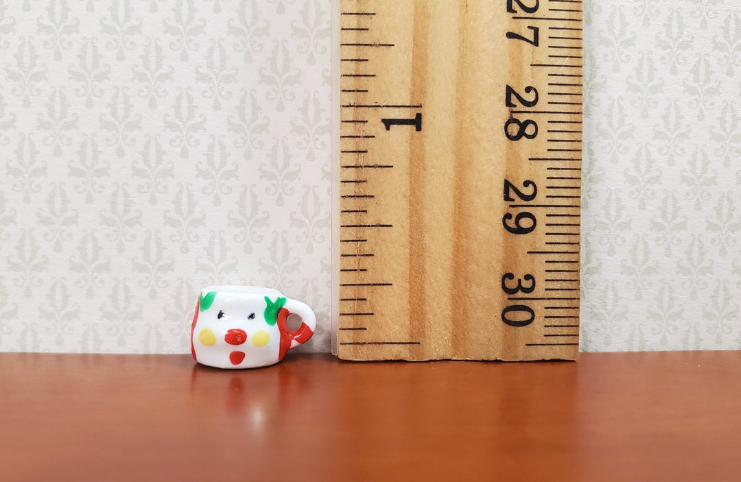Dollhouse Small Santa Mug Coffee Tea Cup Ceramic 1:12 Scale Miniature Dish - MiniatureCrush