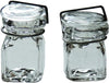 Dollhouse Small Square Canning Jars Set of 2 1:12 Scale Miniature