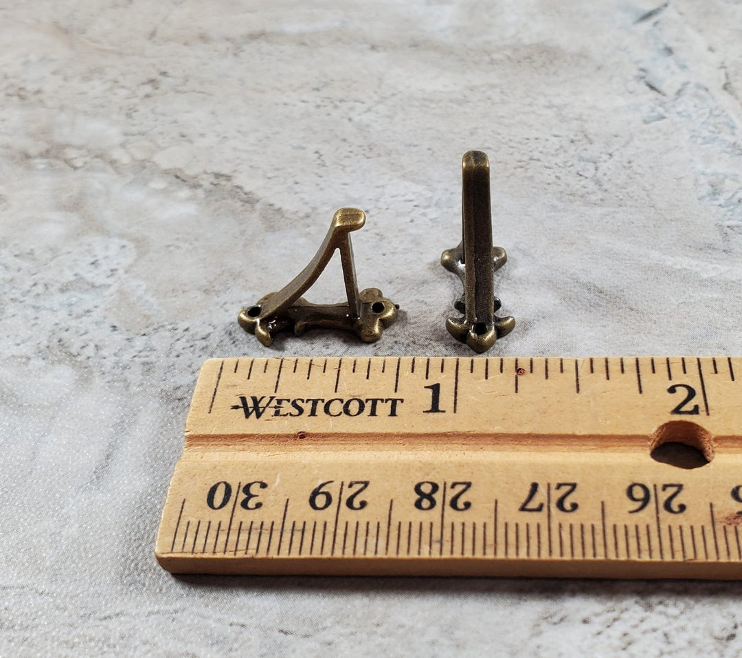 Dollhouse Small Wall Shelf with 2 Metal Brackets 1:12 Scale Miniature - MiniatureCrush