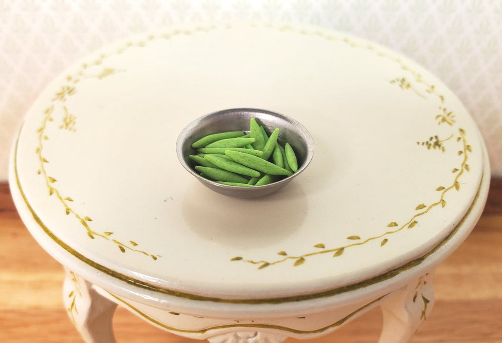 Dollhouse Snow Peas Set of 25 1:12 Scale Miniature Food Kitchen Groceries - MiniatureCrush